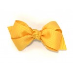 Yellow Gold Grosgrain Bow - 3 Inch